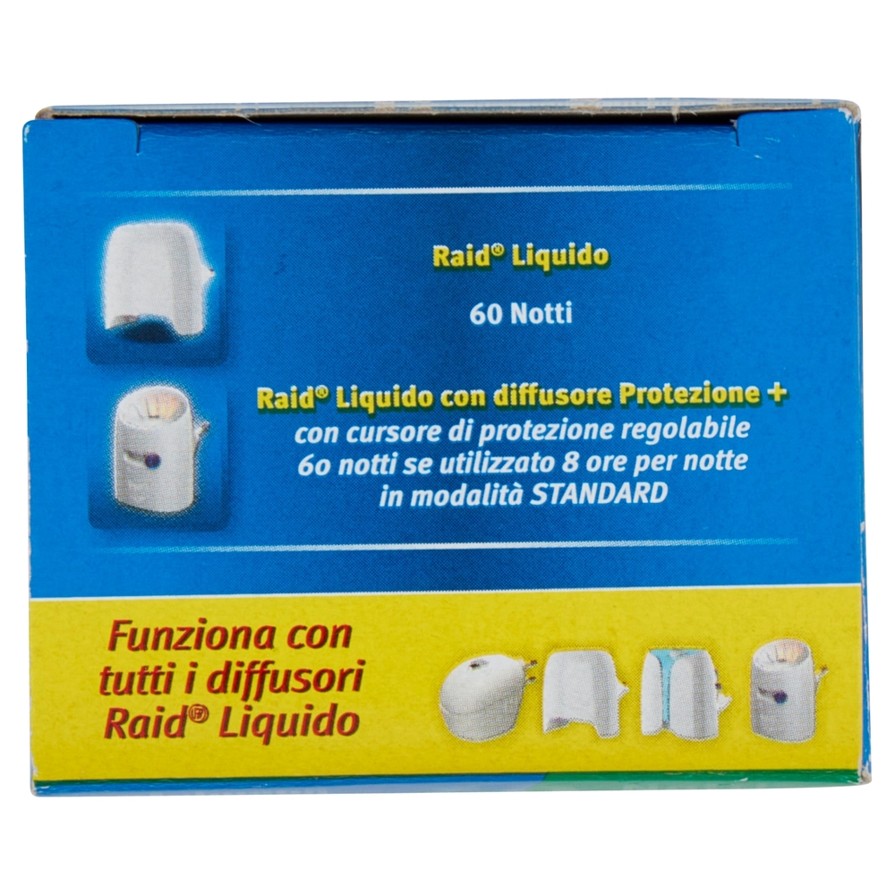 Raid Liquido Elettrico Antizanzare, Fragranza all'Eucalipto, 60 Notti, Ricarica 36 ml